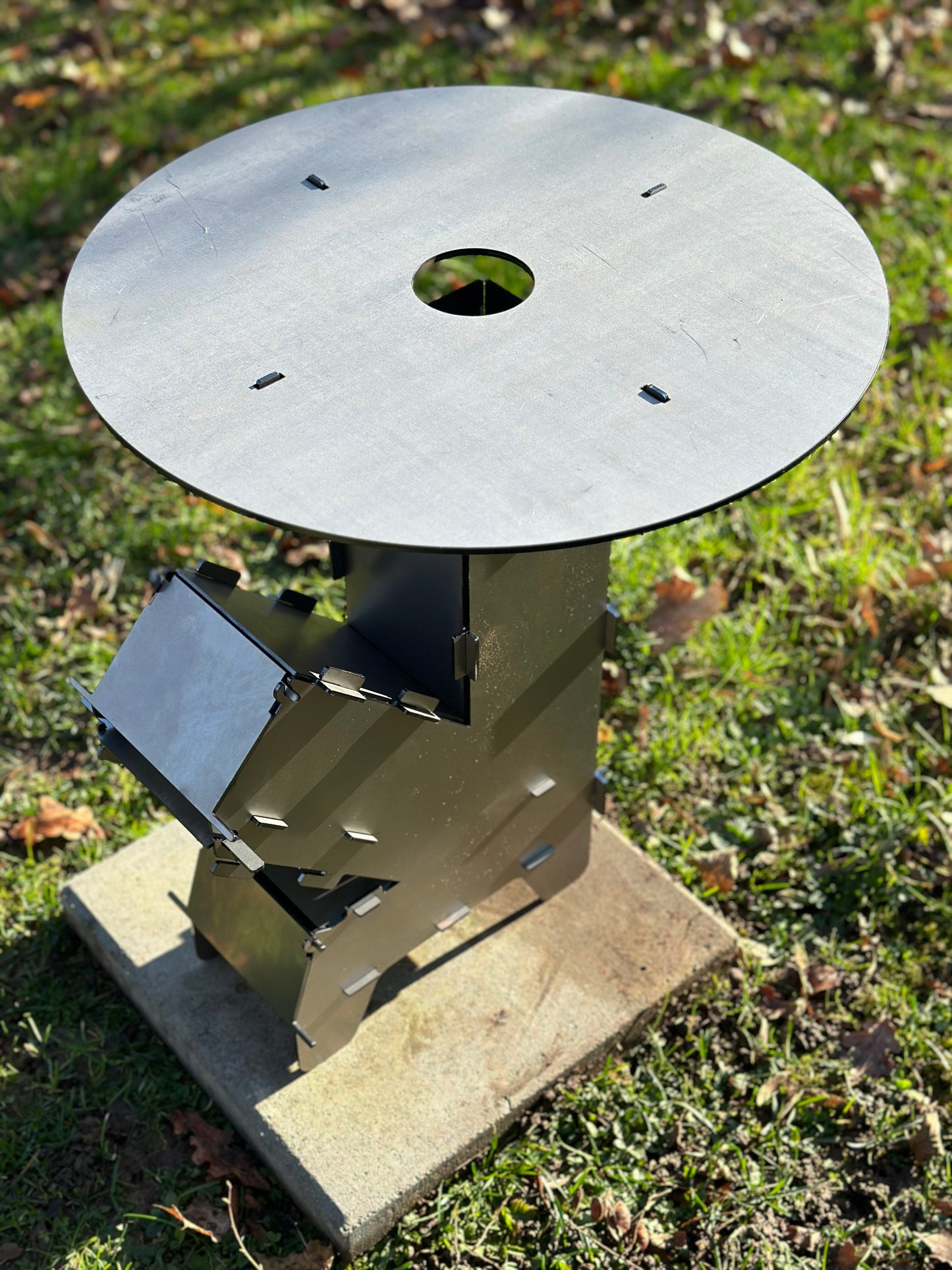 Grillplatte / Plancha für Raketenofen ( 500 x 5 mm )