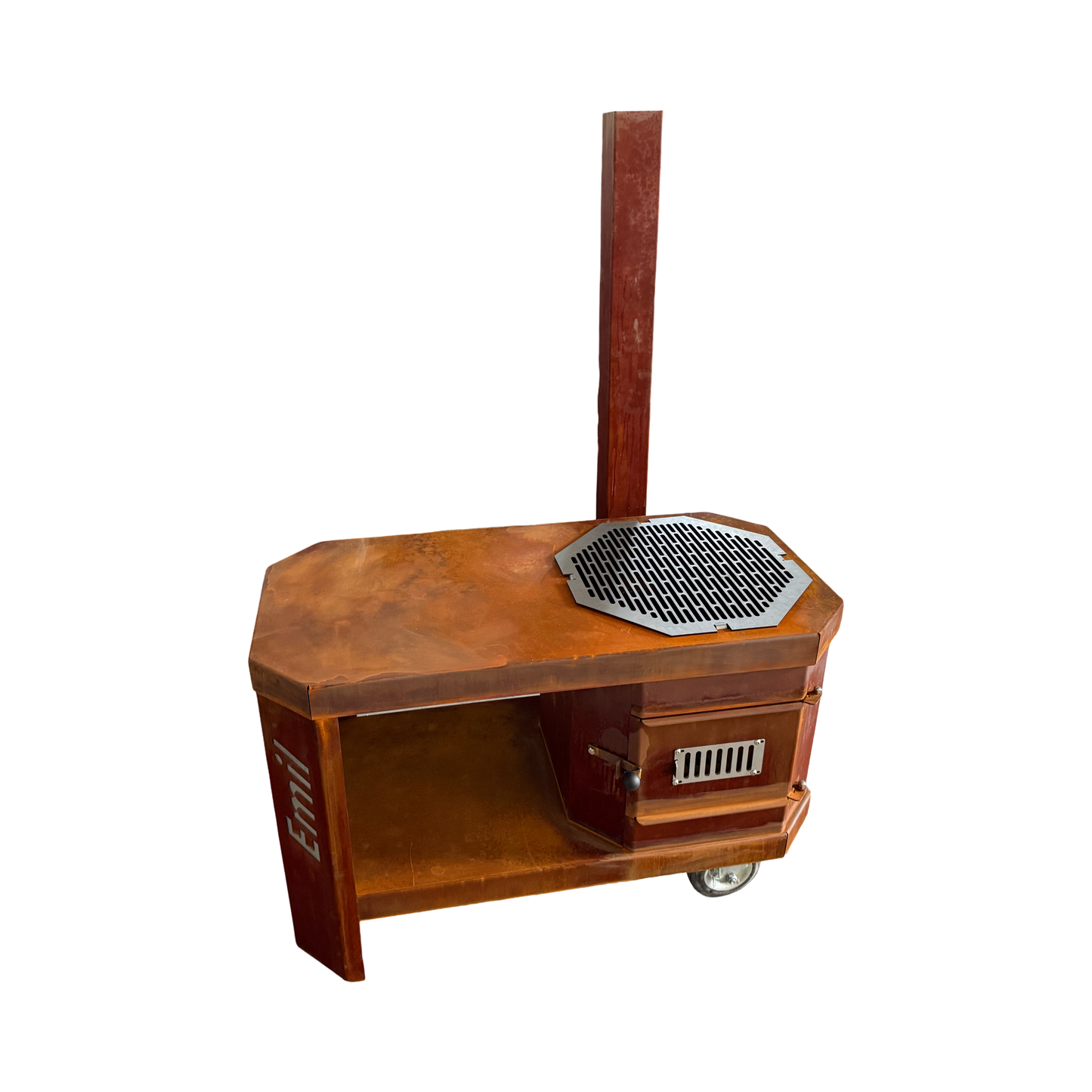 Kochstelle "Emil" XL - Utschak / Grillwagen aus wetterfestem Cortenstahl