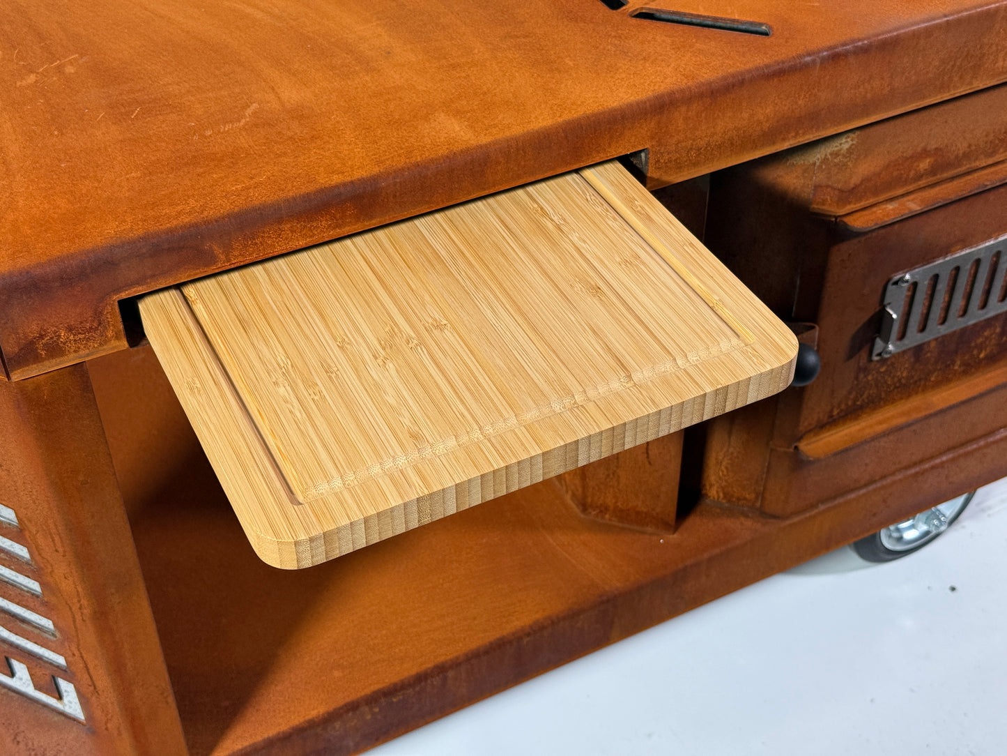 Kochstelle "Emil" XL - Utschak / Grillwagen aus wetterfestem Cortenstahl