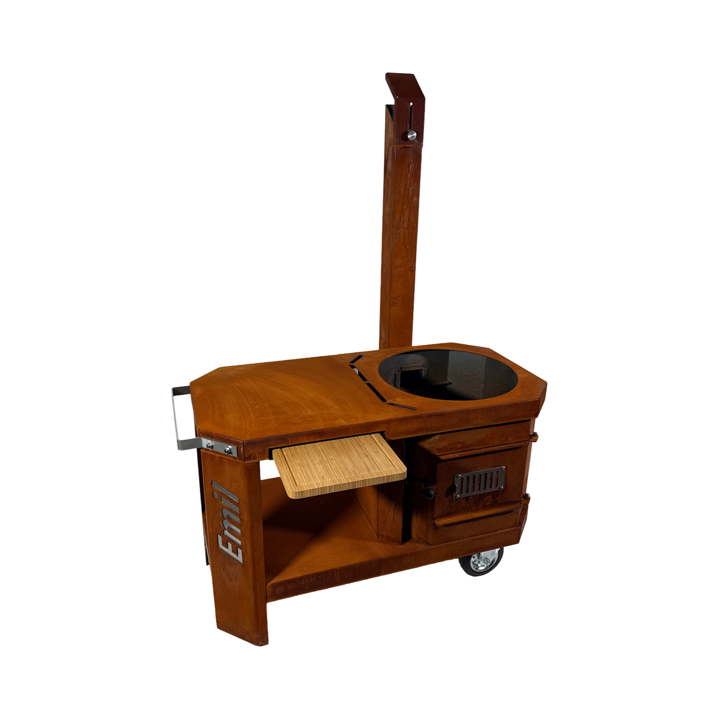 Kochstelle "Emil" XL - Utschak / Grillwagen aus wetterfestem Cortenstahl
