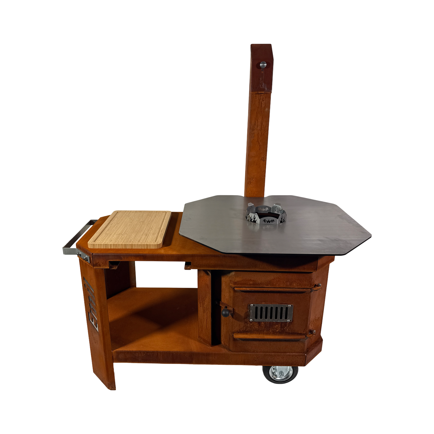 Kochstelle "Emil" XL - Utschak / Grillwagen aus wetterfestem Cortenstahl