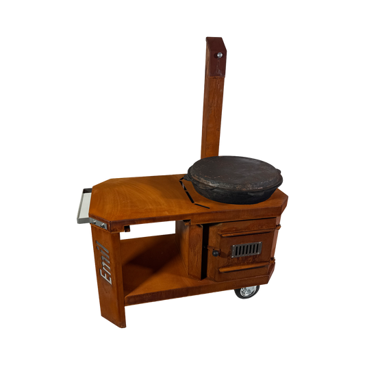 Kochstelle "Emil" XL - Utschak / Grillwagen aus wetterfestem Cortenstahl