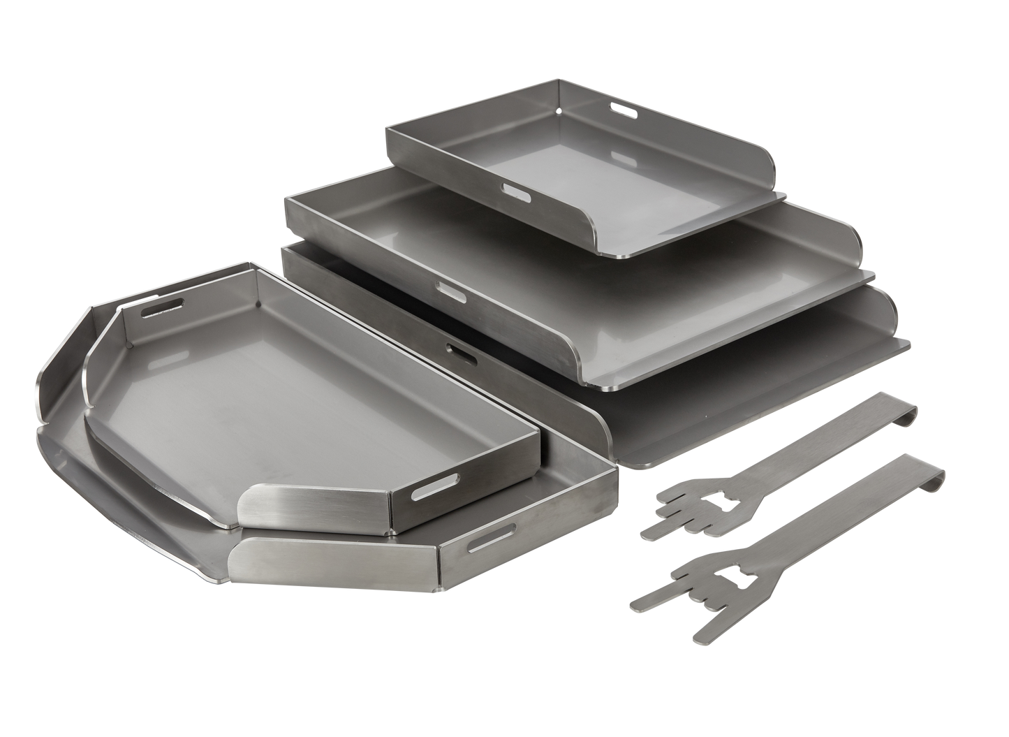 Edelstahl Grillplatten Burgerplatten Plancha verschiedene Größen V2A